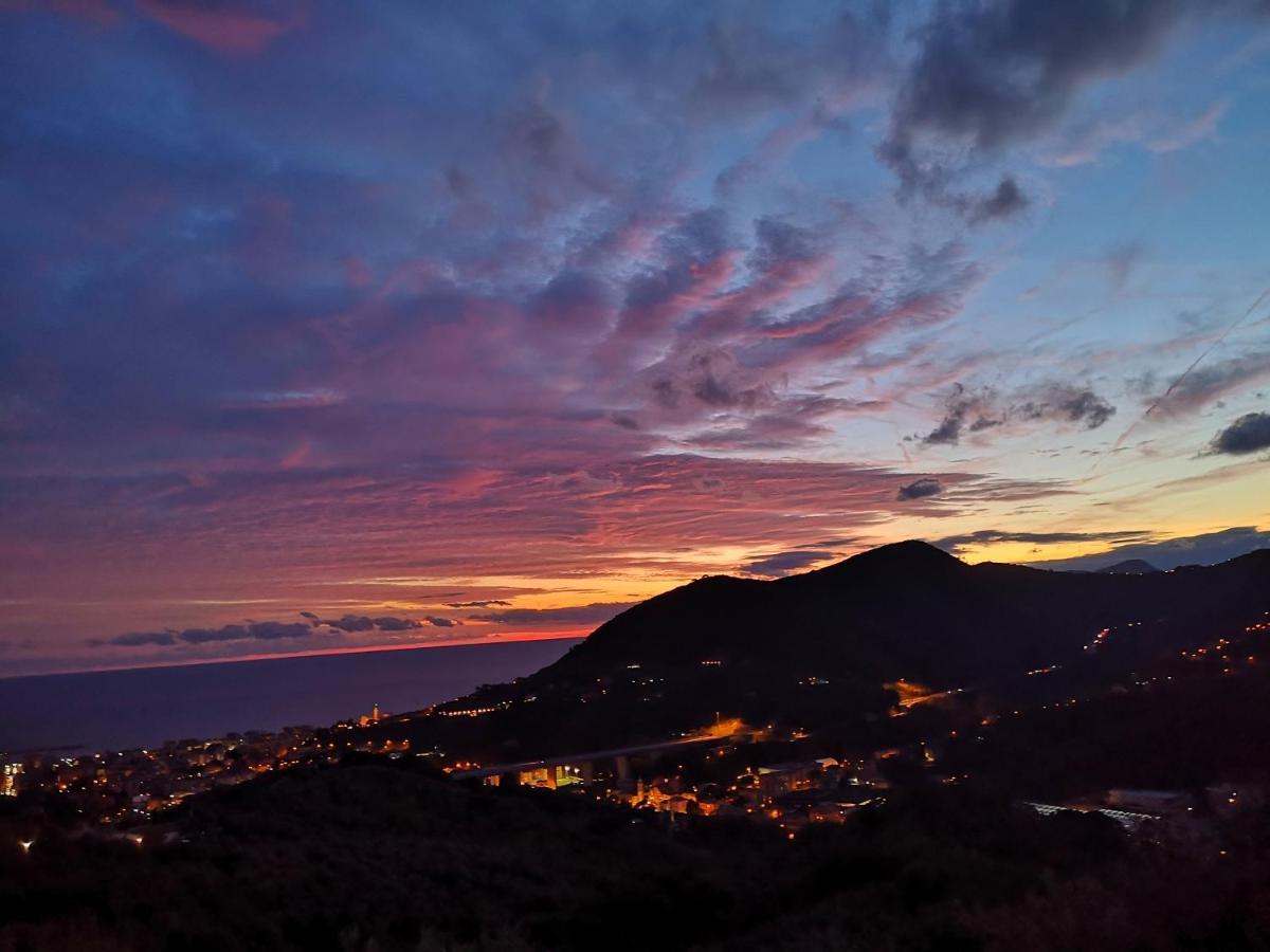 Leivi La Vivagna - Casa Vista Mare Tra Gli Uliviヴィラ エクステリア 写真