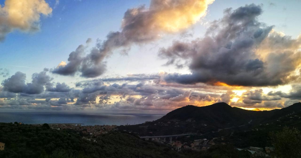 Leivi La Vivagna - Casa Vista Mare Tra Gli Uliviヴィラ エクステリア 写真